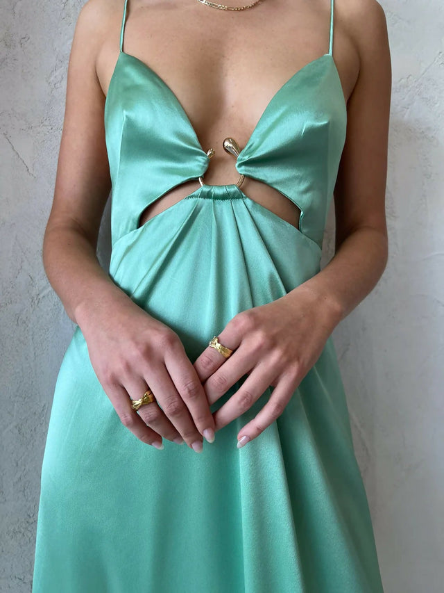 Acler Borradale Dress - 10 / Green - Dresses
