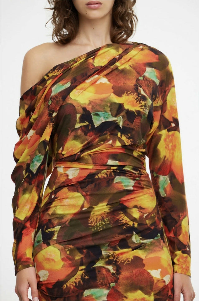 Acler Burford Midi Dress Print - Dresses