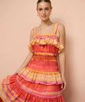 Acler Cardine Maxi Dress In Watercolour Horizon - 10 / Multi - Dresses