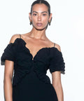 Acler Darnhill Midi Dress - 12 / Black - Dresses