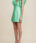 Acler Denare Dress - 8 / Green - Dresses