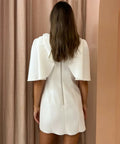 Acler Gwynne Dress in Cream - 10 / Cream - Dresses