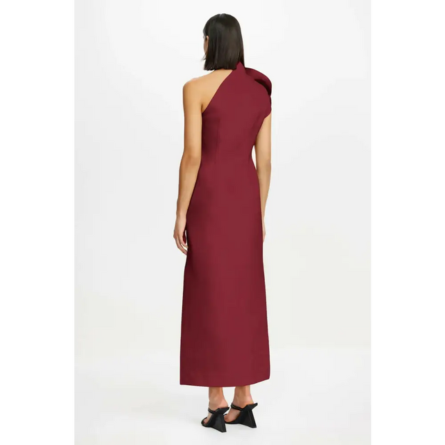 Acler Hawkley Midi Dress Bordeaux - 10 / Red - Dresses