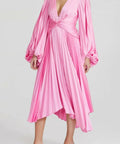 Acler Palms Dress in Confetti Pink - Dresses