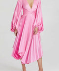 Acler Palms Dress in Confetti Pink - Dresses
