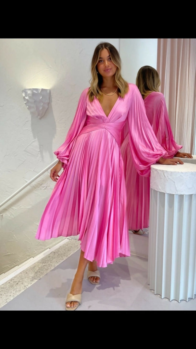 Acler Palms Midi Dress - Dresses