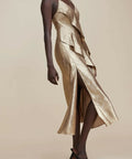 Acler Queensbridge Dress Gold Size 8 & 12 - Dresses