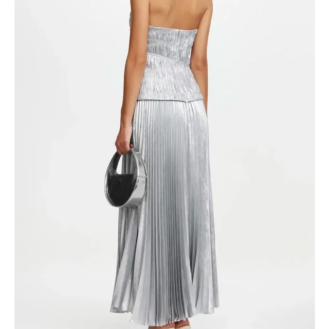 Acler Rockland Midi Dress Silver - Dresses