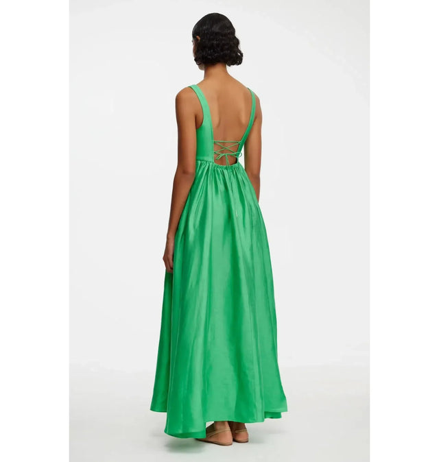 Acler Sandgate Maxi Dress Shamrock Green Size AU 10 - 10 / Green - Dresses