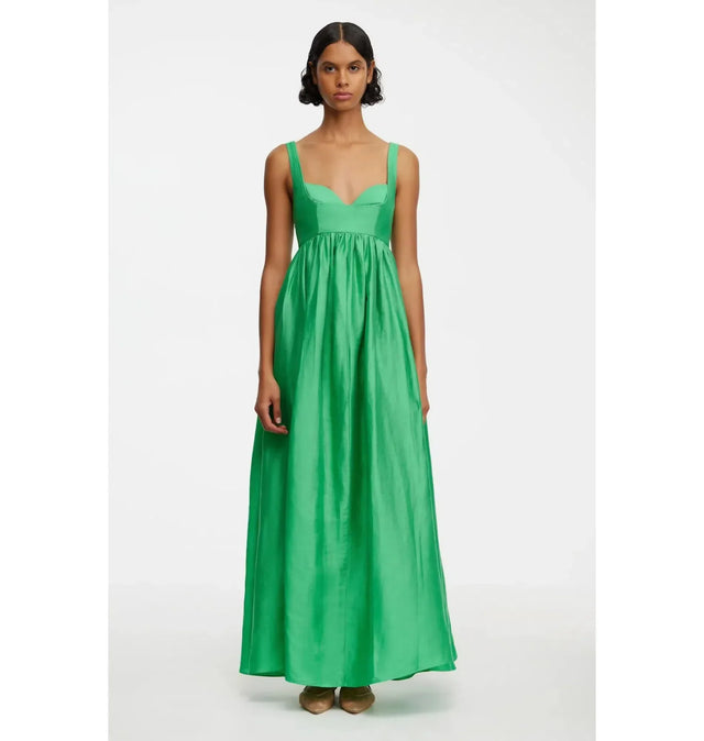 Acler Sandgate Maxi Dress Shamrock Green Size AU 10 - 10 / Green - Dresses