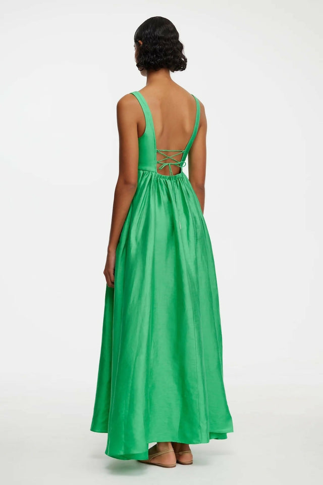 mini green floral dress Emery Mini Dress - Shamrock | Acler main image 0