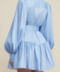 Acler Sherwood Mini Dress - 8 / Blue - Dresses
