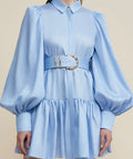 Acler Sherwood Mini Dress - 8 / Blue - Dresses
