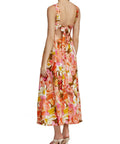 Acler Tate Dress Size 14 Pink Bouquet Maxi - 14 / Print - Dresses