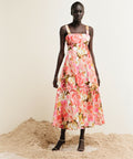 Acler Tate Dress Size 14 Pink Bouquet Maxi - 14 / Print - Dresses