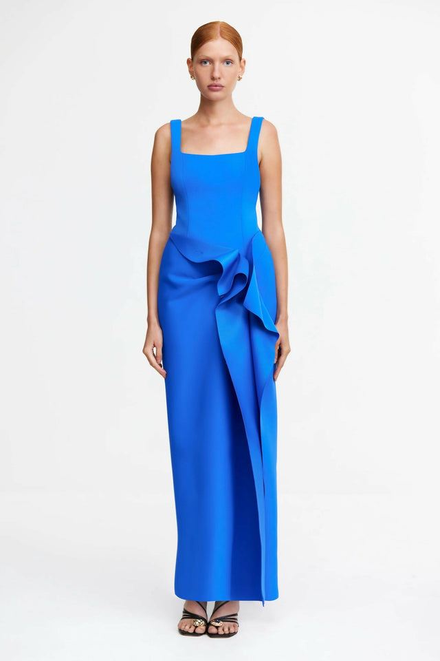 Acler Tuthill Midi Dress - 12 / Blue - Dresses