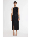 Acler - Webster Midi Dress - 10 / Black - Dresses