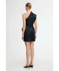 Acler Webster Mini Dress Metallic Black Size 8 - 8 / Black - Dresses