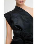 Acler Webster Mini Dress Metallic Black Size 8 - 8 / Black - Dresses
