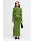Acler Wodden Maxi Dress - Fern Green - Dresses