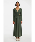 Acler Wytham Midi Dress - Deep Olive - Dresses