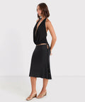 Acre Lou Hariette Midi Skirt & Tatiana Cowl - 6 / Black - Outfit Sets