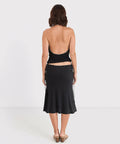 Acre Lou Hariette Midi Skirt & Tatiana Cowl - 6 / Black - Outfit Sets