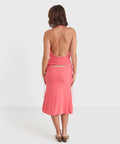 Acre Lou Hariette Midi Skirt & Tatiana Cowl Top - Sorbet - 6 / Pink - Outfit Sets