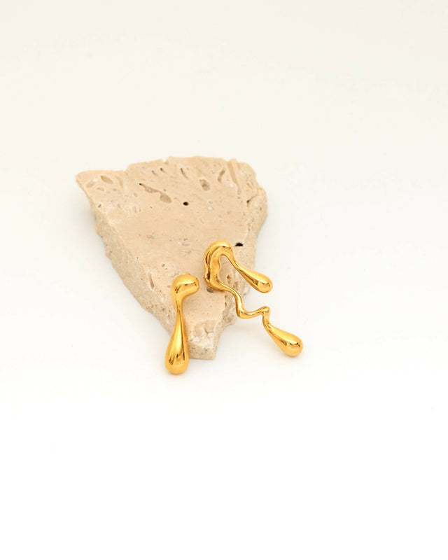 Afine Helena Earrings - Gold - Earrings