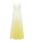 Aje Acapella Ruched Midi Dress Sunrise Ombre - 12 / Multi - Dresses