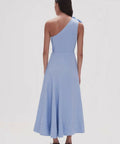 Aje Adelia Ruffle Midi Dress Blue - 8 / Blue - Dresses