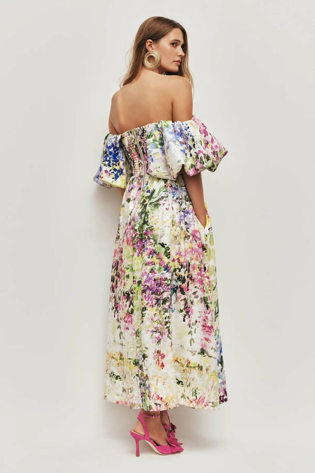 Aje Adina Midi Dress - 10 / Multi - Dresses