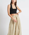Aje Alla Knit Crop - 6 / Black - Tops