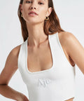 Aje Alla Knit Crop - 6 / White - Tops