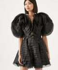 Aje Amour Ruffle Mini Dress | Black - Dresses