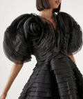 Aje Amour Ruffle Mini Dress | Black - Dresses