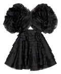 Aje Amour Ruffle Mini Dress | Black - Dresses
