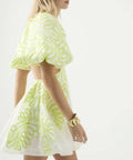 Aje Appliqué Botanical Mini Dress - 6 / Multi - Dresses