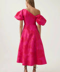 Aje Arista Tulip Sleeve Midi - 14 / Pink - Dresses
