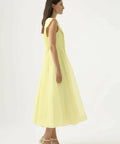 aje astrid pleat panel midi dress AJE Astrid Pleat Panel MIdi Dress, Size 6 but fits