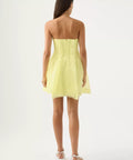 Aje Astrid Strapless Mini Dress Lemon Yellow Size 8 - 8 / Yellow - Dresses