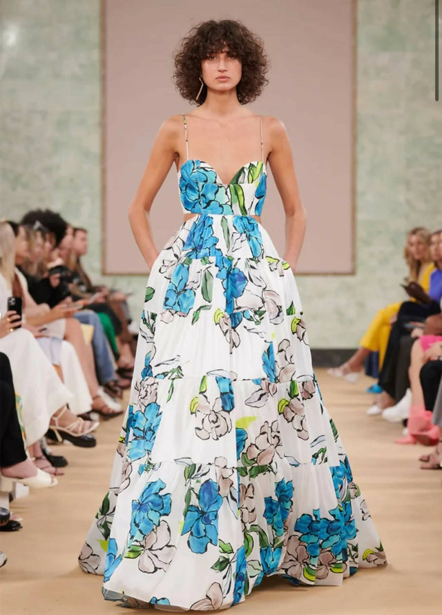 Curated Collection - Aje Botanical Tiered Maxi