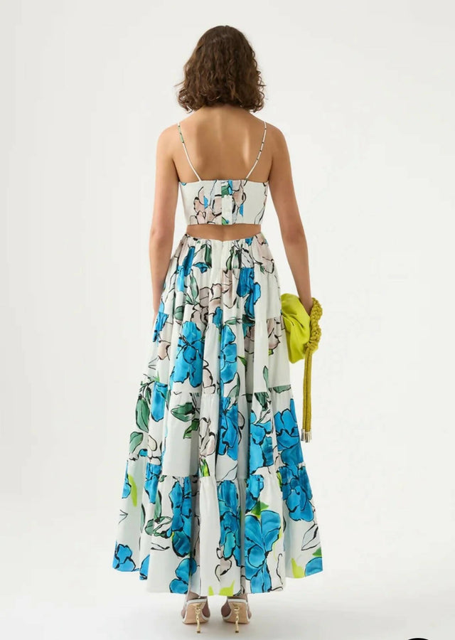 Curated Collection - Aje Botanical Tiered Maxi