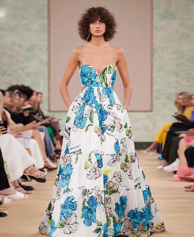 aje botanical midi dress AJE Botanical Tiered Midi Dress Size 8