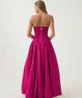 Aje Bubble Hem Gown Deep Magenta - 8 / Magenta - Dresses