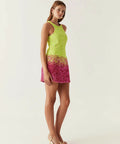 Aje Calypso Ombre Mini Dress Multi Sequin Size 12 - 12 / Multi - Dresses