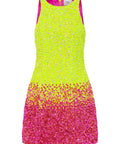 Aje Calypso Ombre Mini Dress Multi Sequin Size 12 - 12 / Multi - Dresses