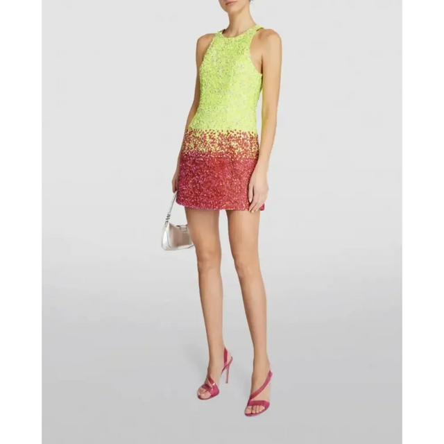 Aje Calypso Ombre Mini Dress Yellow Size 8 - 8 / Multi - Dresses