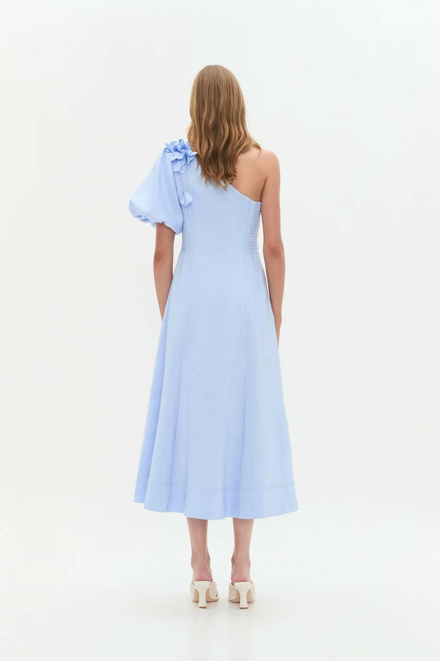 Aje Camille Midi Dress Blue - 10 / Blue - Dresses