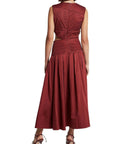 Aje Cascade Cut out Dress - 10 / Red - Dresses